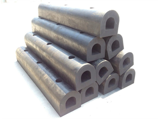 Fenders de borracha D pretos com parafuso Excelente resistência ao tempo para proteção marinha