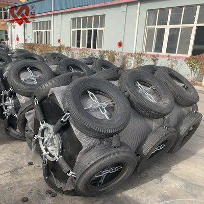 Robusto ISO 17357 Polyurethane Density FOAM FILLED FENDER Solução de prevenção de colisões de longa duração