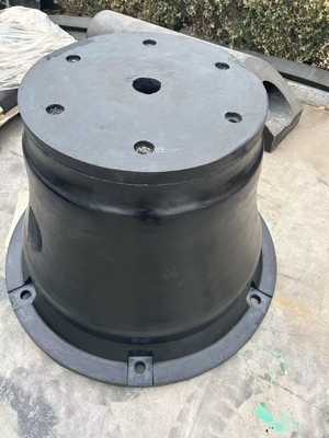 Formulário de desenho Fenders de borracha de cone de passo para amortecimento industrial