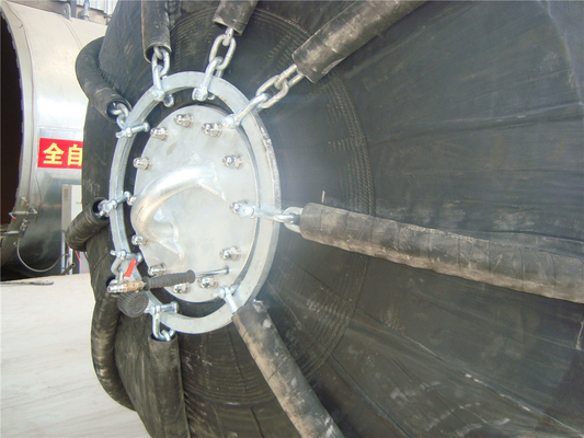 2 anos de garantia Yokohama Fenders pneumáticos com material de borracha e flange galvanizado a quente