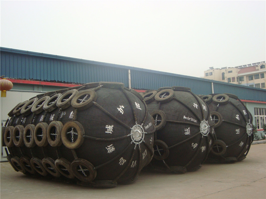 2 anos de garantia Yokohama Fenders pneumáticos com material de borracha e flange galvanizado a quente