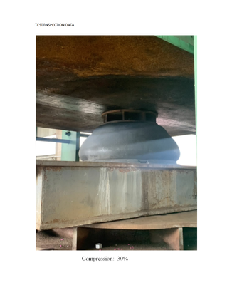 Fenders de borracha de cone aprovados pela SGS fornecendo dureza de 60-70 Shore A e resistência a intempéries Ideal para sistemas de atracação marítima