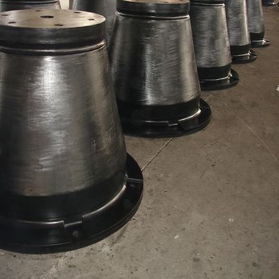 Formulário de desenho Fenders de borracha de cone de passo para amortecimento industrial