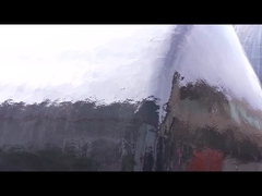 Close-up de um guarda-chuva cheio de espuma