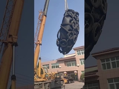 Carregamento do guarda-chuvas de borracha de Yokohama no contentor